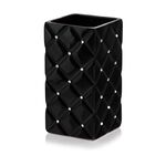 Osłonka ceramiczna wazon glamour czarny 26 cm