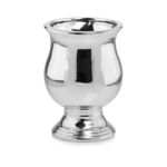 Osłonka ceramiczna urna srebrna 21 cm