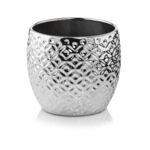 Osłonka ceramiczna kula deco srebrna 15 cm