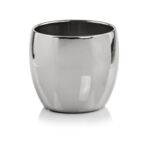 Osłonka ceramiczna kula srebrna 17 cm