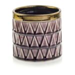 Osłonka ceramiczna fiolet & gold 14 cm