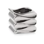 Osłonka ceramiczna fala srebrna 15 cm