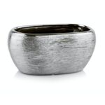 Osłonka ceramiczna rynna grawer srebrna 27 cm