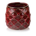 Osłonka ceramiczna czerwona 12 cm