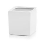 Osłonka ceramiczna kostka biała 9 cm