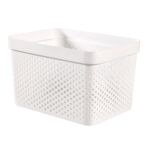 Pojemnik ażurowy Infinity Recycled Biały 17L