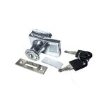 Zamek podwójny do gabloty szklanej, zestaw: z kluczem - 1 sztuka ANDPOL