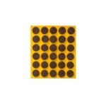 Podkładka filcowa samoprzylepna brązowa Ø15 30 sztuk ANDPOL