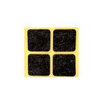 Podkładka filcowa samoprzylepna czarna 40 x 40 4 sztuki ANDPOL