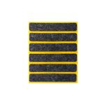 Podkładka filcowa samoprzylepna czarna 16 x 92 6 sztuk ANDPOL