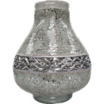 Znicz witraż Karafa decor DECOR3 36 cm biało-srebrny Ilumini