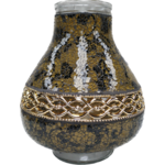 Znicz witraż Karafa decor DECOR4 36 cm złoto-czarny Ilumini