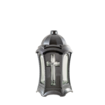 Lampion dwa krzyże 28 cm złoty/srebrny