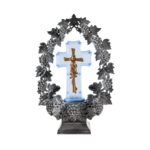 Znicz Cezar winogrono 36,5 cm srebrny