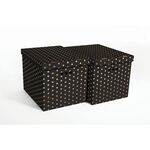 Pudło GWIAZDKI Złoto czarne XL 2 sztuki