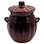 Beczka 2,7 litra + pokrywka Q15 brązowa