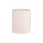 Świecznik cermaiczny 6,5 x 6,5 x 8 cm pudrowy róż
