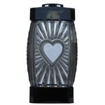 Lampion Serce małe 25 cm czarny