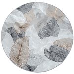 Dywan Creation 120 cm koło liście szaro-beżowy