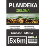 Plandeka 5 x 6 m gruba zielona