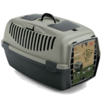 Transporter GULLIVER 3 z plastikowymi drzwiczkami zielony, z recyklingu ZOLUX