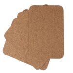 Komplet podkładek prostokątnych 40 x 30 cm korek naturalny 4 sztuki