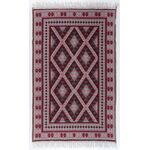 Dywan Kilim 70 x 140 cm ramka bordowy