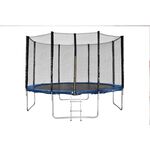 Trampolina 14ft o średnicy 427 cm z zewnętrzną siatką zabezpieczającą i drabinką