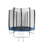 Trampolina 8" o średnicy 251 cm z zewnętrzną siatką zabezpieczającą i drabinką