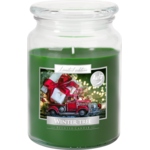 Świeca zapachowa w szkle SND99-348 zimowe drzewko Bispol