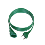 Przedłużacz choinkowy 1-gniazdowy 2 x 0,75 mm 1,5 m zielony PS-11