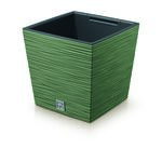Doniczka FURU SQUARE LOW ziemisty zielony 29,5 x 29,5 x 29 cm