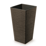 Doniczka FURU SQUARE ECO WOOD 29,5 x 29,5 x 55 cm kawa ECO