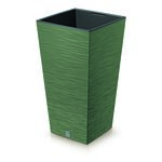 Doniczka FURU SQUARE ziemisty zielony 39,5 x 39,5 x 75,5 cm