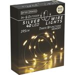 Łańcuch świetlny 40 micro LED ciepłe białe