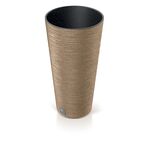 Doniczka FURU ROUND SLIM ECO WOOD 25 x 48 cm naturo ECO