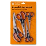 Komplet nożyczek 4 sztuki czarny