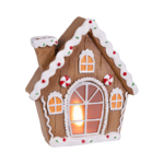 Ceramiczny domek z piernika LED 32 cm