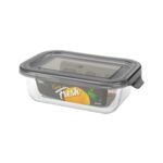 Pojemnik żaroodporny prostokątny Keep it Fresh 370 ml szary