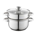 Garnek nierdzewny do gotowania na parze Steamer 3-elementowy 20 cm