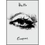 Obraz w czarnej ramie 50 x 70 cm Hello Oko