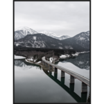 Obraz w czarnej ramie 30 x 40 cm Most Scandi