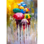 Obraz na płótnie 100 x 70 cm Parasolki