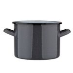 Garnek emaliowany prosty 4,4 l śr.20 cm wys.15 cm szary nakrapiany