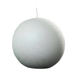Świeca Iris kula 10 cm biały