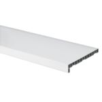 Parapet wewnętrzny PVC 25 x 99 cm biały Plasti King