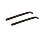 Zaślepki stalowe do parapetu zewnętrznego brązowe komplet