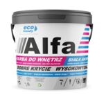 Farba akrylowa Alfa 4,5 l biała