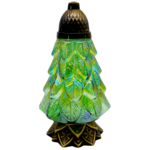 Znicz szklany choinka LACHT1 30 cm zielony