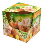 Świeca w szkle zapachowa Zając Wielkanocny